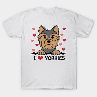 I Love Yorkies T-Shirt